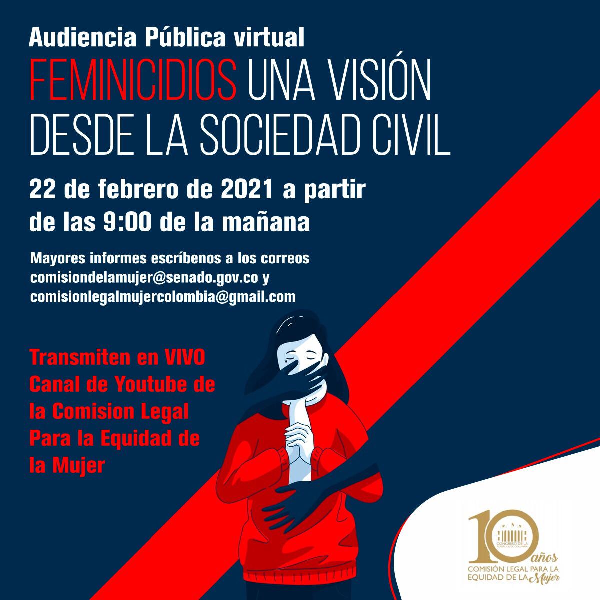 cartel audiencia c mujer feminicidio